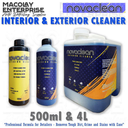 Novaclean Interior Cleaner or Exterior Cleaner 500ml or 4L