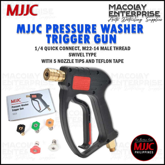 PA-021 MJJC Pressure Washer Trigger Gun V2.0. Swivel Type, 1/4 Quick Connect, M22-14 Thread