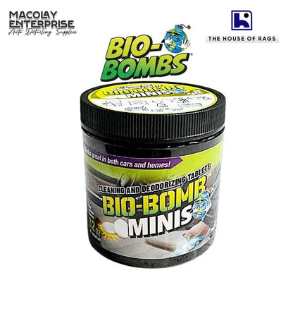 Bio-Bomb Minis Cleaning and Deodorizing Tablets for Cars 25s, 10s, 1s