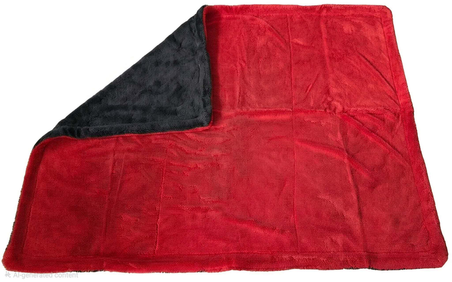 Red-Gray 1300gsm Double sided Twisted Fiber Premium Car Drying Towel