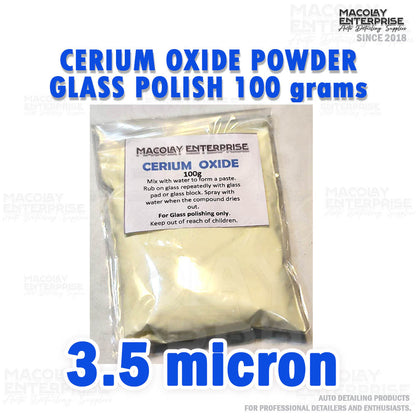 Cerium Oxide Powder Car Glass Polish 3.5 or  5.0 micron 100g