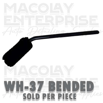WH-37 Bended or Straight Black Soft Car Wheel Woolies Brush