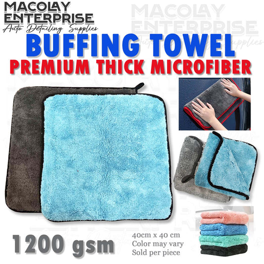 1200gsm40x40cm Premium Thick Microfiber Car Buffing Towel
