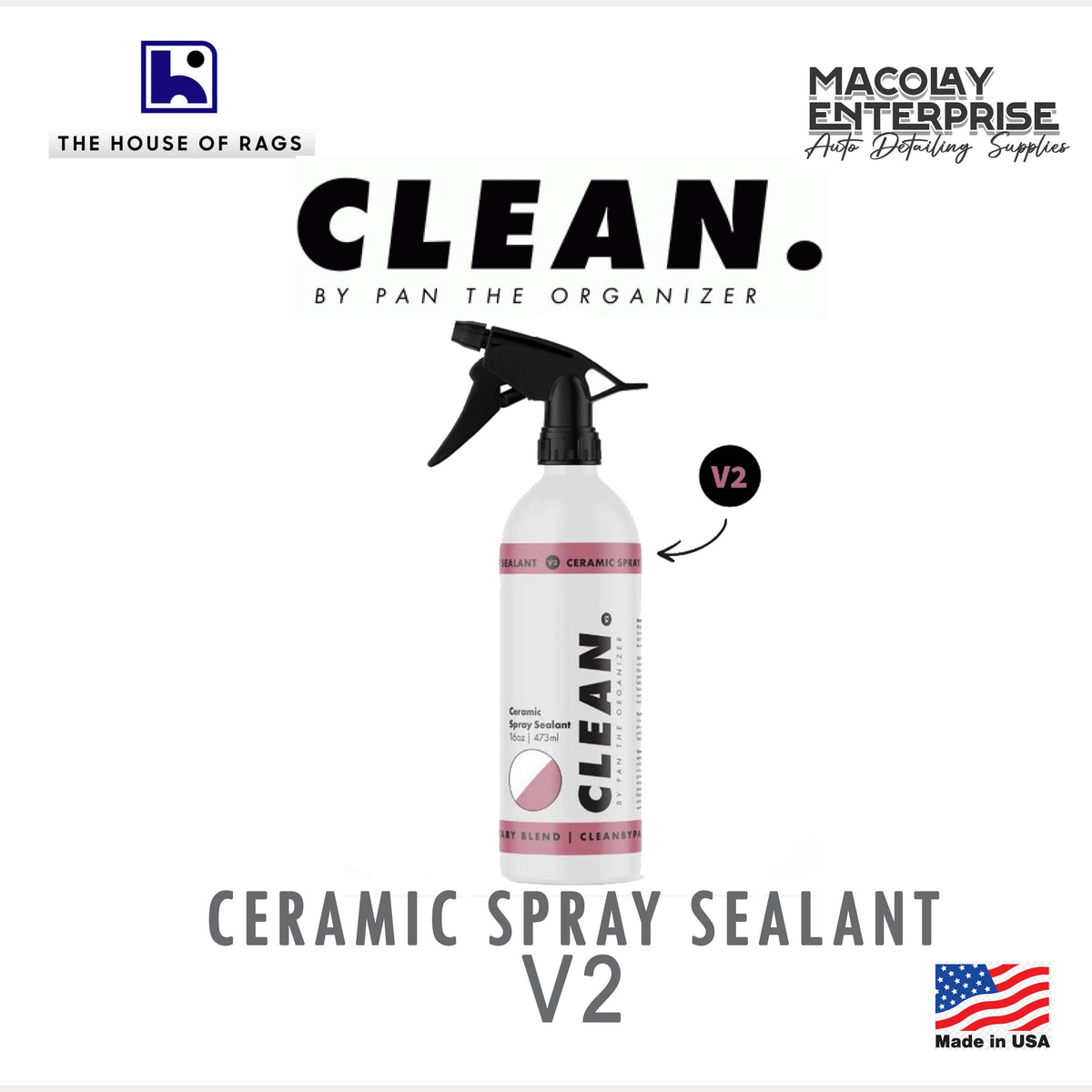 CLEAN. by Pan the Organizer Ceramic Spray Sealant V2