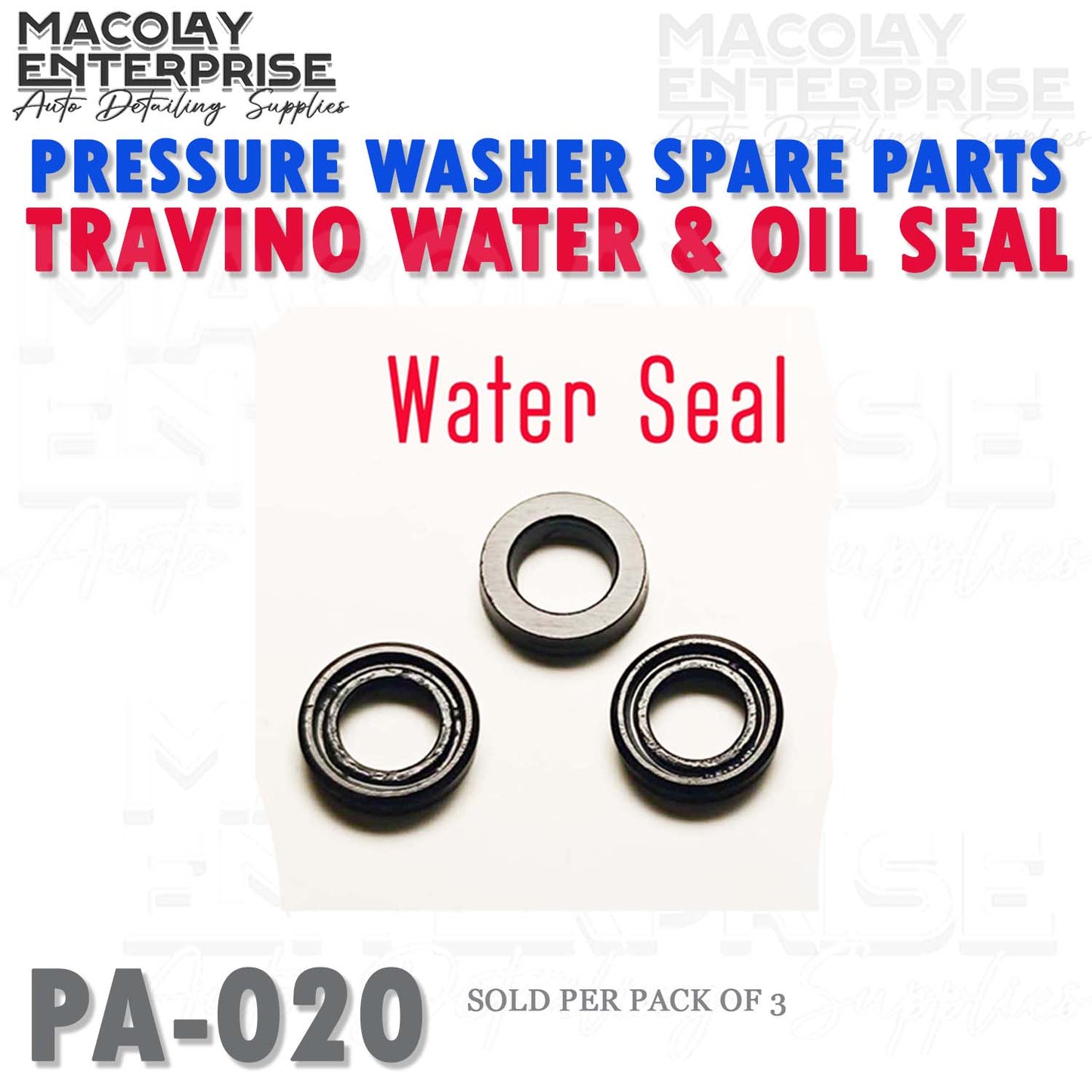 PA-020 Travino Water Seal or Oil Seal Pressure Washer spare Parts
