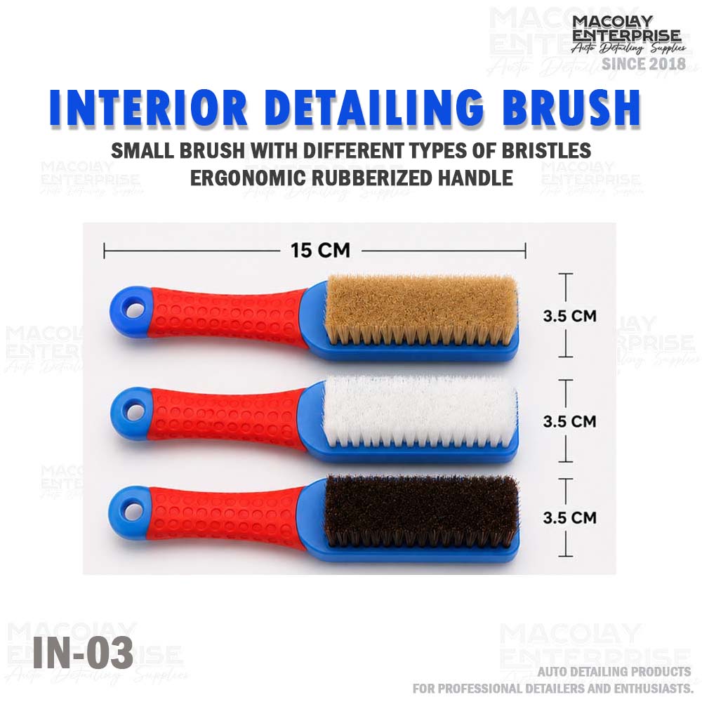 IN-03 Small Soft Bristles Car Upholstery Interior Detailing Brush