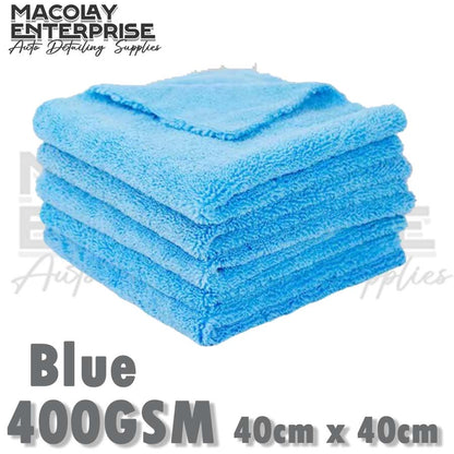 400gsm 40x40cm Edgeless Dual Pile Microfiber Detailing Towel