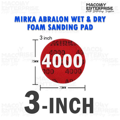 PO-024 Mirka Abralon Wet and Dry Foam Sanding Disc, Sanding Pad