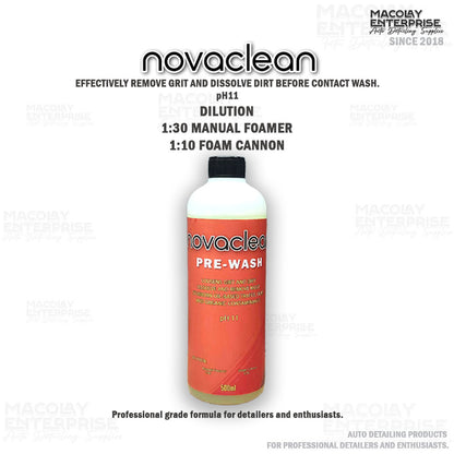 Novaclean PreWash and Drying Aid for Car Wash 500ml or 1 Gallon
