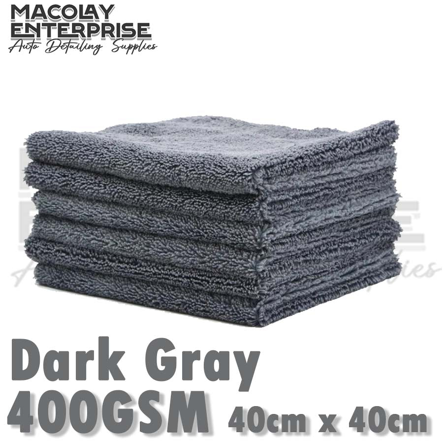 400gsm 40x40cm Edgeless Dual Pile Microfiber Detailing Towel