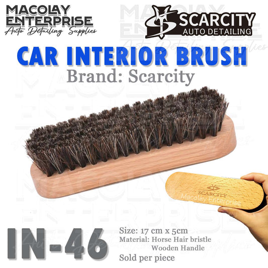IN-46 Scarcity Horsehair Bristle Car Interior Detailing Brush