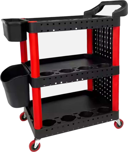 MG-024 Detailing Cart with Peg board, 20 pegs and 2 baskets