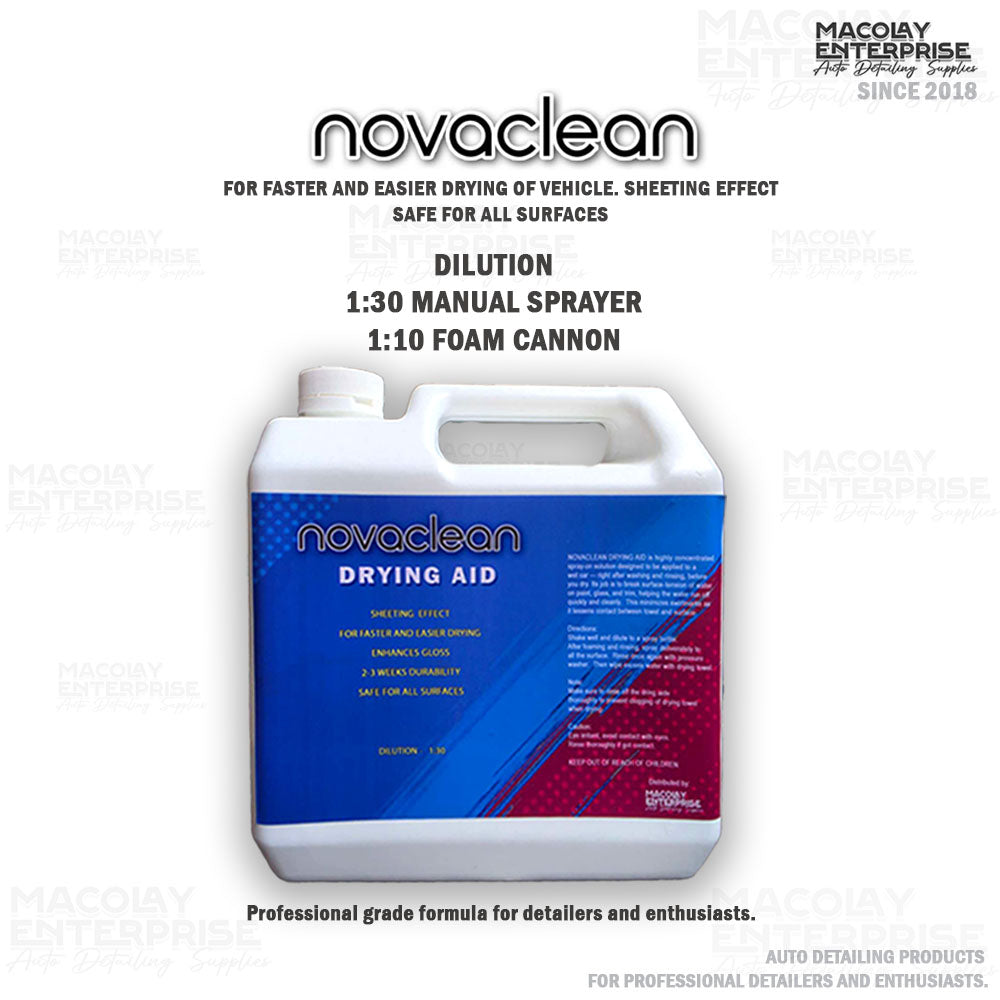 Novaclean PreWash and Drying Aid for Car Wash 500ml or 1 Gallon