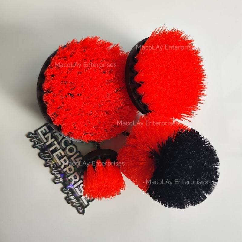 IN-28 Hard Bristles Drill Brush Set Car interior Brush Set