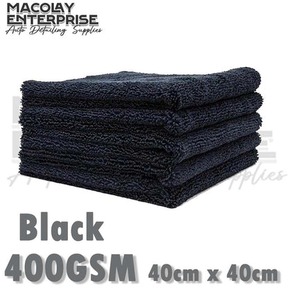 400gsm 40x40cm Edgeless Dual Pile Microfiber Detailing Towel