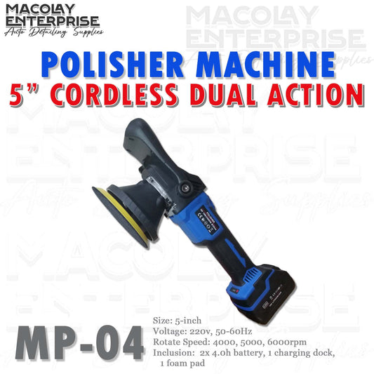 MP-04 5-inch Cordless Polisher Machine with extra Battery