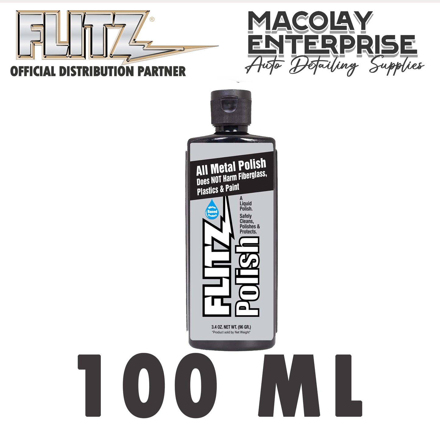 Flitz Liquid Polish for Metal, Fiberglass, Plastic & Paint