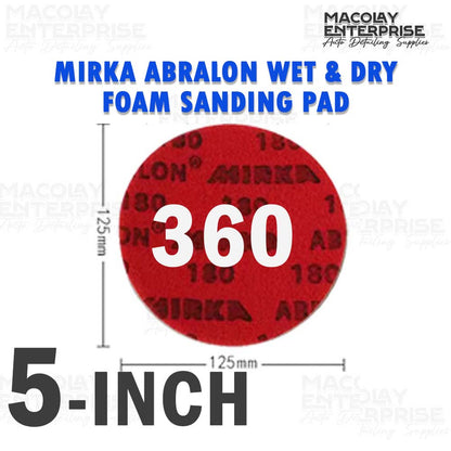 PO-024 Mirka Abralon Wet and Dry Foam Sanding Disc, Sanding Pad