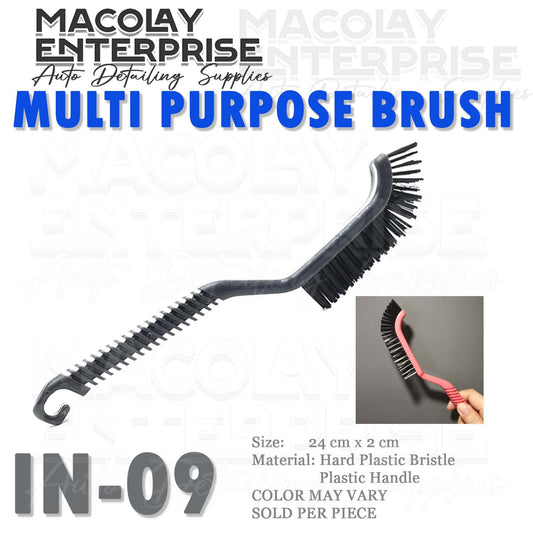 IN-09 Hard Bristle Multi Purpose Car Detailing Buffing Pad Brush
