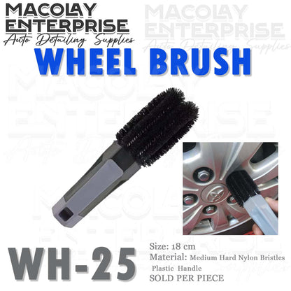 WH-25 Black Hard Bristles Wheel Lug Nut Brush