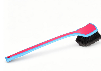 WH-39 Long Rubber Handle Fender Tire Soft Flagged Bristle Brush