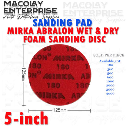 PO-024 Mirka Abralon Velcro Type Wet and Dry Foam Sanding Disc
