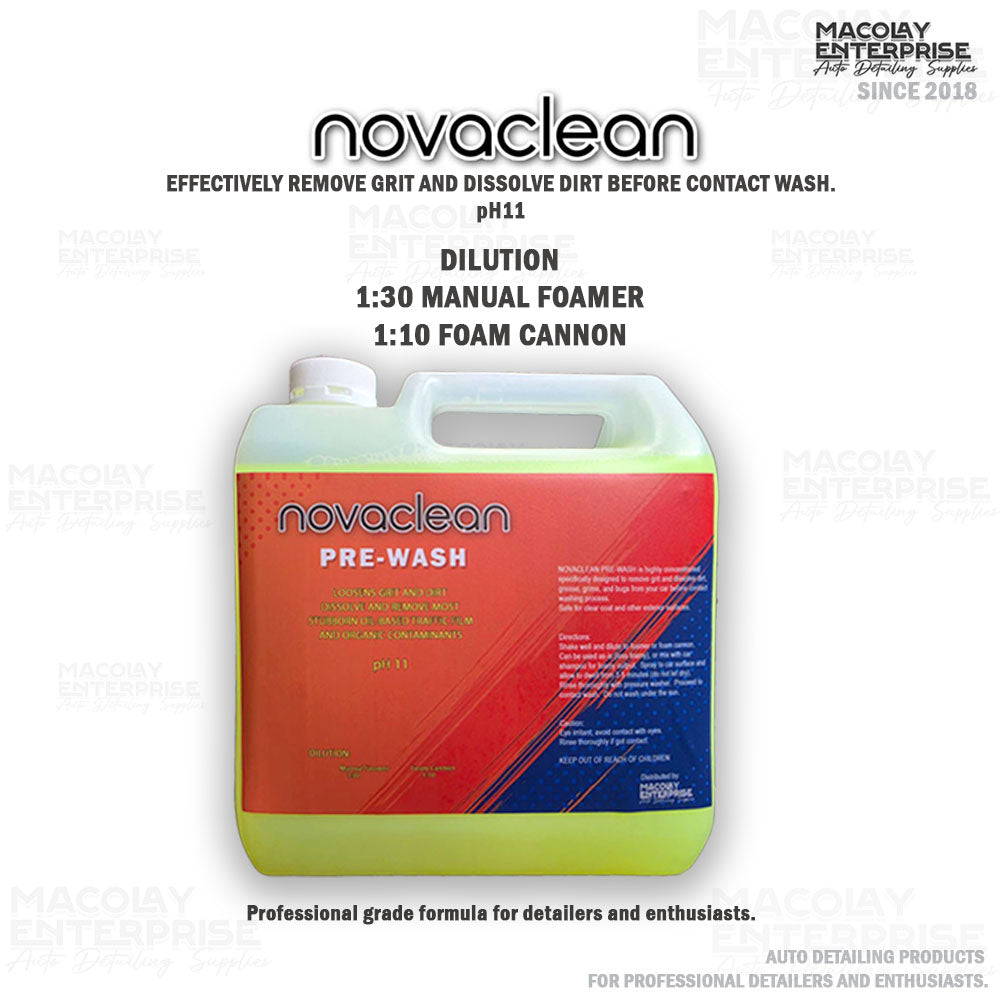 Novaclean PreWash and Drying Aid for Car Wash 500ml or 1 Gallon