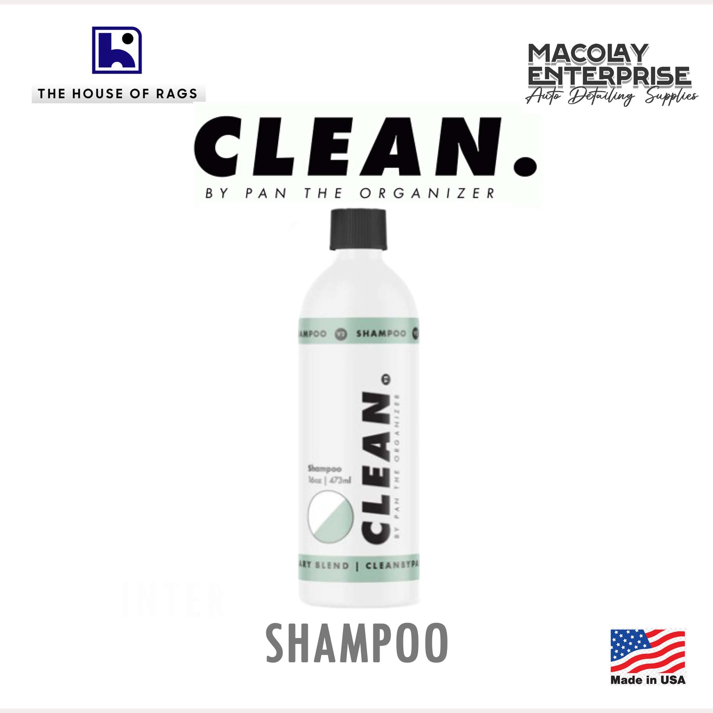 CLEAN. by Pan the Organizer Car Shampoo
