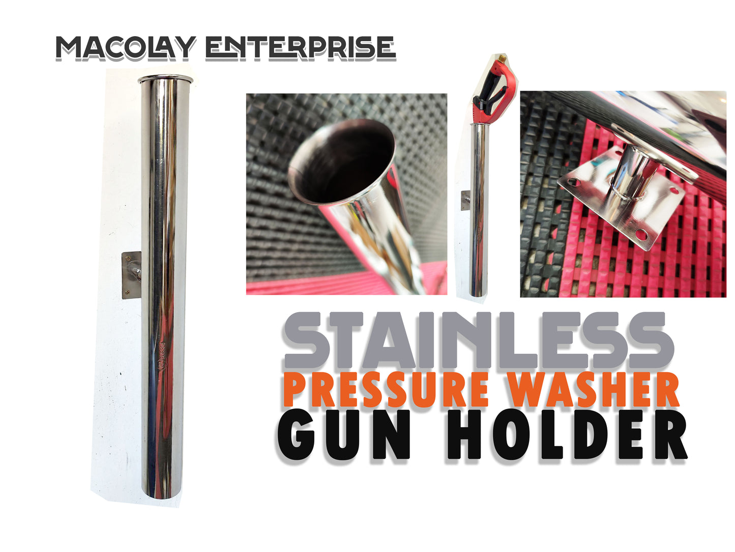 MG-013 Stainless Steel Pressure Washer Gun Holder