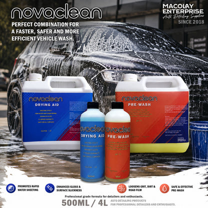 Novaclean PreWash and Drying Aid for Car Wash 500ml or 1 Gallon
