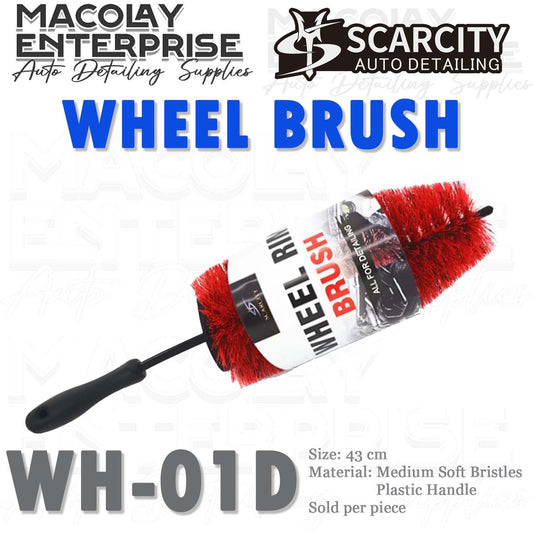 WH-01D Scarcity Red-Black Large Wheel Brush