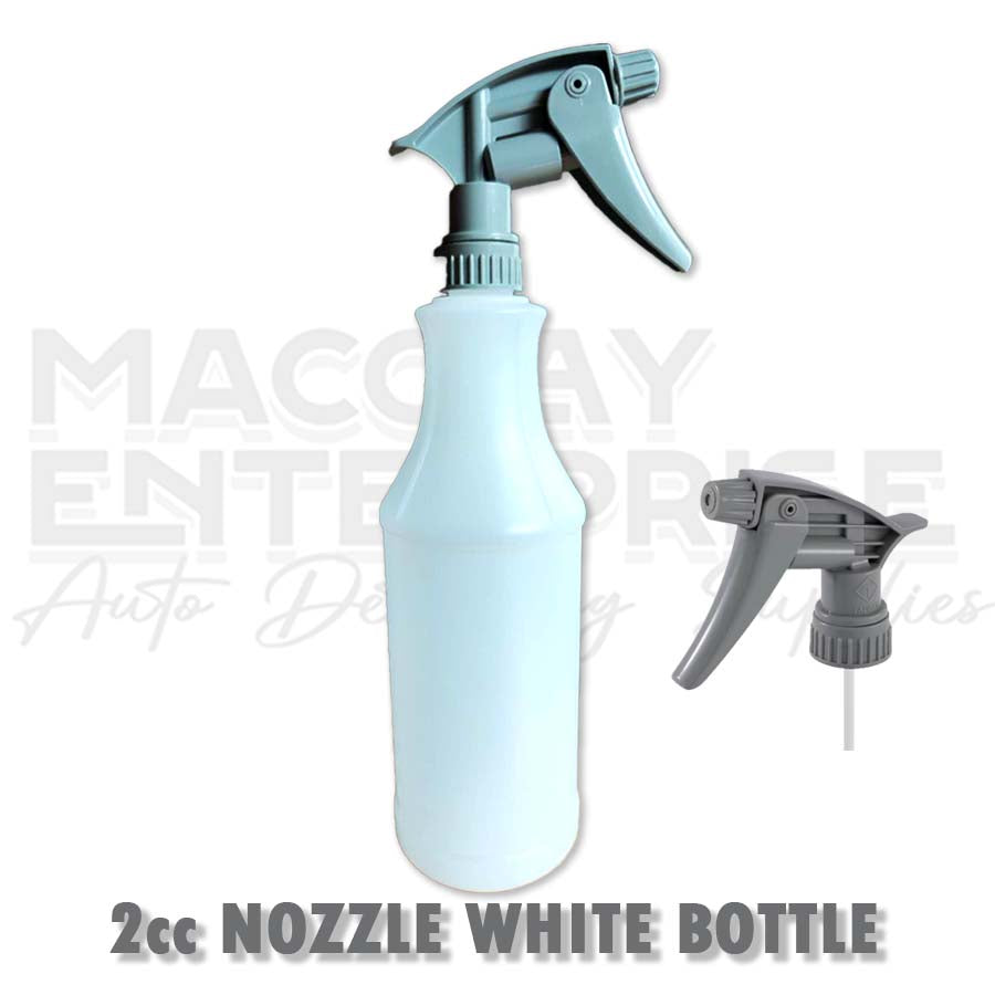 SP-003 Chemical Resistant Sprayer 1 Liter Detailing White or CLEAR Bottle