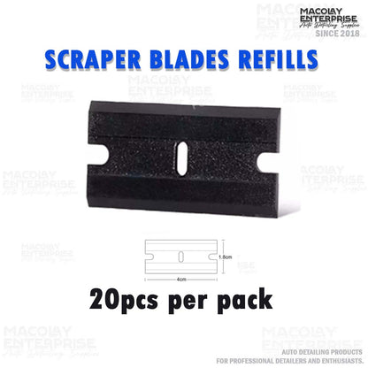 WR-102 4-cm Plastic/Stainless Blade Scraper Refill