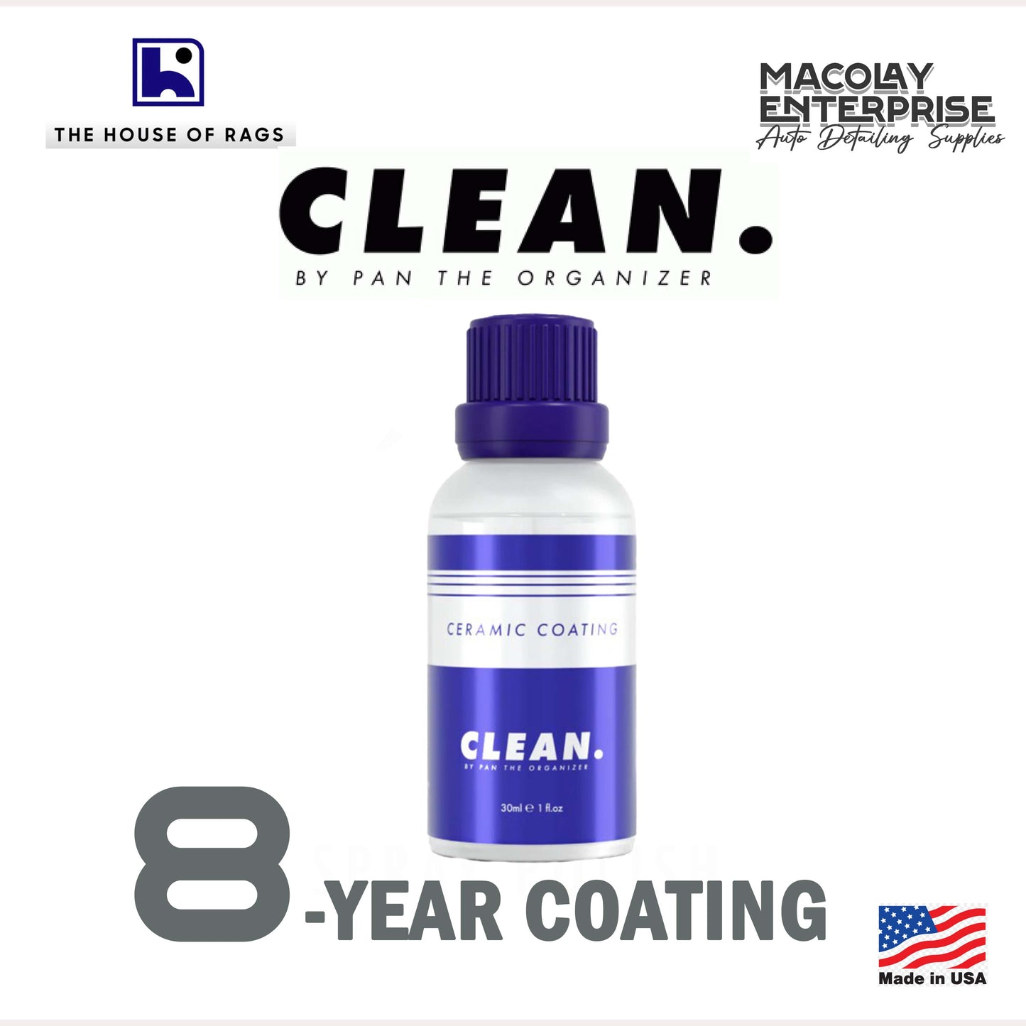 CLEAN. by Pan the Organizer Ceramic Coating 30ml