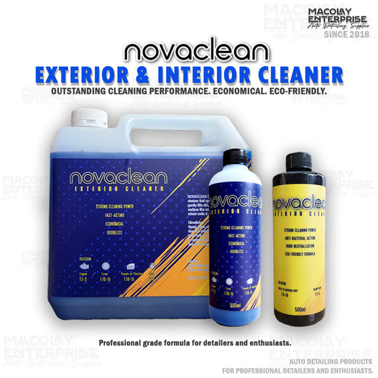 Novaclean Interior Cleaner or Exterior Cleaner 500ml or 4L