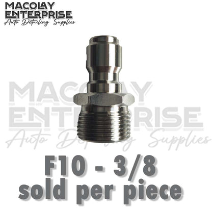F10 Pressure Washer M22  male to 1/4 or 3/8 QC Fittings
