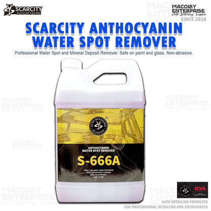Scarcity Anthocyanin Car Water Spot Remover 500ml or 4L