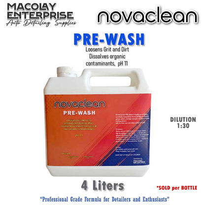 Novaclean PreWash and Drying Aid for Car Wash 500ml or 1 Gallon