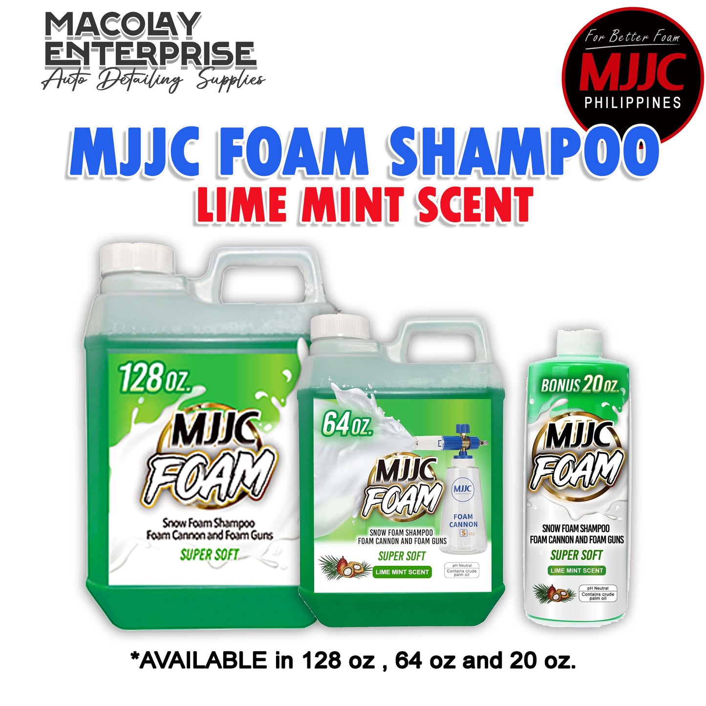 MJJC  Lime Mint Scent Foam Car Shampoo